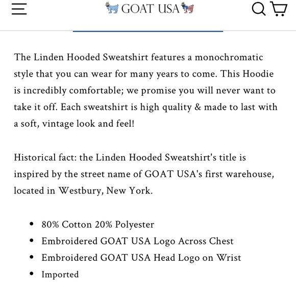 Goat Linden Hooded Sweatshirt - Picture 8 of 9